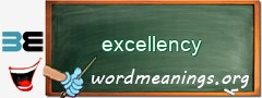 WordMeaning blackboard for excellency